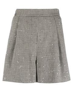 Шорты в ломаную клетку с пайетками, черный Fabiana filippi