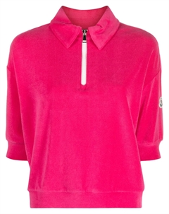 Махровая рубашка поло, розовый Moncler