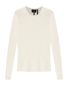 Топ с длинными рукавами, белый Theory