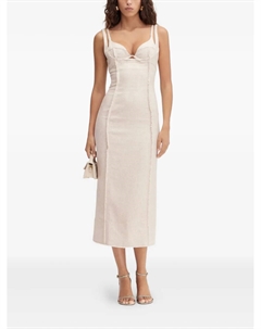 Платье мини Valérie с бахромой, нейтральный Jacquemus