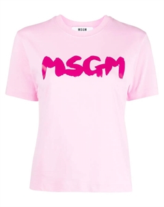 Футболка с логотипом, розовый Msgm