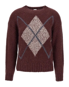 Свитер с пайетками, красный Eleventy