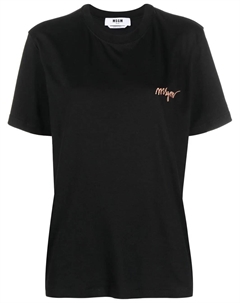 Футболка с вышитым логотипом, черный Msgm