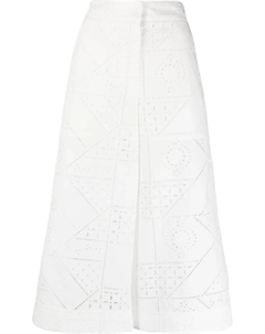 Кюлоты с вышивкой, белый Msgm