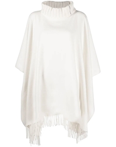 Пончо с высоким воротником, белый Fabiana filippi