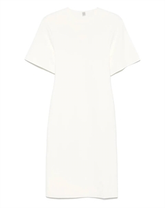 Платье миди тонкой вязки TOTEME, белый Toteme