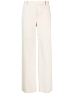 Широкие брюки из смеси шерсти и хлопка, нейтральный The row