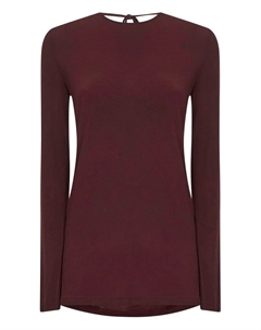 Топ с длинными рукавами и воротником-хомутиком, красный Uma wang