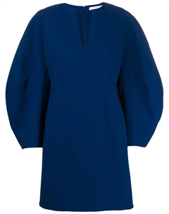 Платье-трапеция с объемными рукавами, синий Givenchy