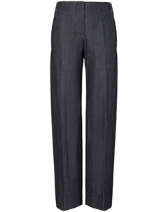 Прямые джинсы Selvedge, синий Tory burch
