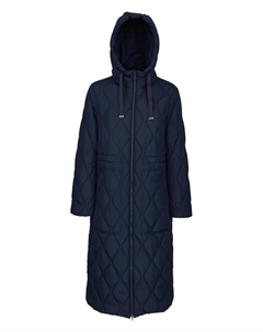 Пуховик с капюшоном, синий Geox