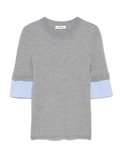 Многослойная футболка, серый Sandro