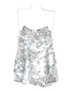 Мини-платье Lainey, украшенное пайетками Retrofete, белый