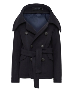 Двубортное пальто, синий Dsquared2