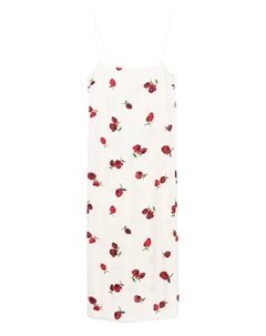 Платье с цветочным принтом, нейтральный Khaite