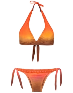 Бикини Tie Dye с вышивкой, мультиколор Amir slama