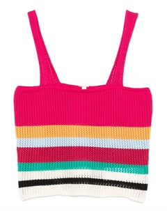 Солнцезащитный укороченный топ, розовый Cala de la cruz