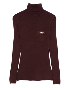 Водолазка в рубчик, фиолетовый Elisabetta franchi