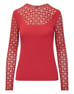 Топ с логотипом, красный Givenchy