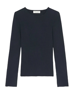 Топ в рубчик с длинными рукавами, синий Marc o'polo