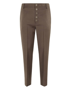 Брюки Nima с застежкой на пуговицах, коричневый Dondup