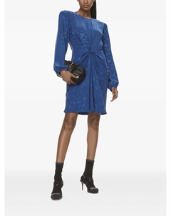 Платье миди из жаккарда, синий Boss