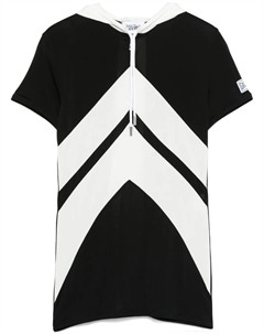 Футболка с капюшоном и узором шеврон, черный Jean paul gaultier