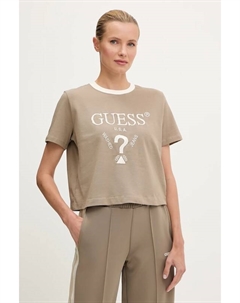 Хлопковая футболка FILANTA, бежевый Guess