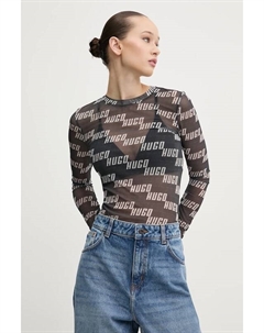 Лонгслив, серый Hugo