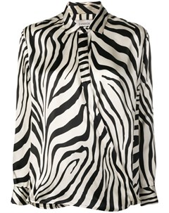 Laneus блузка хенли с зебровым принтом 44 нейтральные цвета Laneus