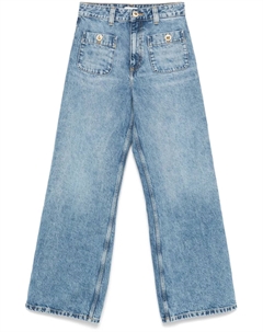 Джинсы с эффектом потертости, синий Sandro