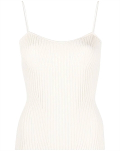 Трикотажный топ The Ziggy, белый Khaite