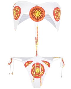 Купальник Sol с принтом, белый Amir slama