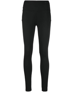 Леггинсы с завышенной талией и логотипом, черный Msgm