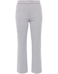 Брюки в ломаную клетку, серый Theory