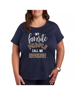 Футболка с принтом «Любимые люди» Nonnie, синий Unbranded