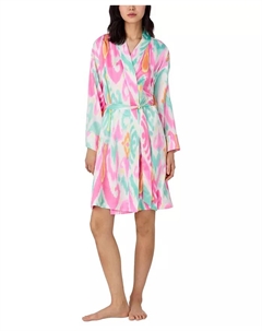 Женский короткий кимоно-халат на запах, белый Lauren ralph lauren