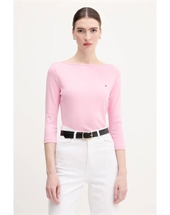 Хлопковая водолазка, розовый Tommy hilfiger