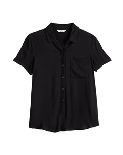 Женская походная рубашка, цвет blue casual palm Croft & barrow