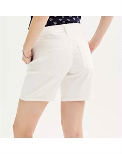 Женские современные шорты без застежек, белый Croft & barrow
