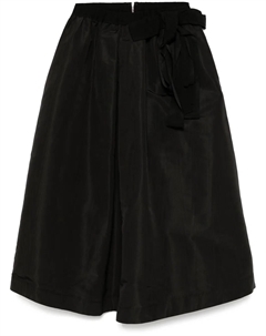 Шелковая юбка миди с бантом, черный Dice kayek