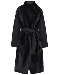 Двустороннее пальто, черный Yves salomon