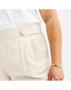 Широкие укороченные брюки с застежкой на пуговицах и свободным кроем, цвет manolo olive Croft & barrow