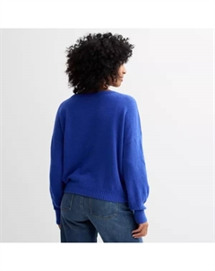 Миниатюрный свитер с рукавами-фонариками, цвет cobalt Sonoma goods for life