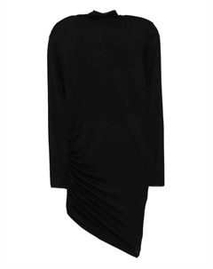 Платье асимметричного кроя с высоким воротником, черный Jacquemus