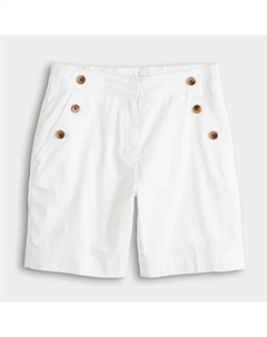 Женские классические шорты на пуговицах, цвет blue micro stripe Croft & barrow