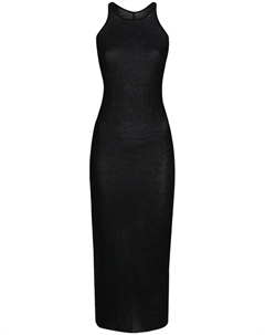 Платье без рукавов в рубчик, черный Rick owens