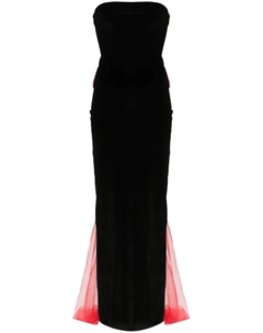 Бархатное платье с бантом, черный Atu body couture