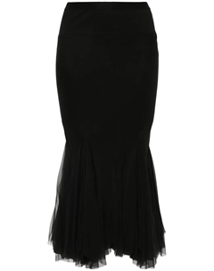 Юбка миди Divine Bias, черный Rick owens