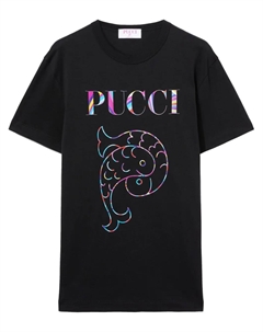 Футболка с логотипом, черный Pucci